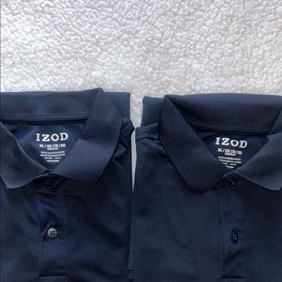 Izod Kids Dark Blue Polo Shirt Set 2 pieces color Navy Blue - Picture 2 of 8